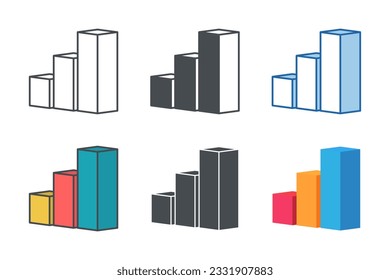 Bar Graph Icon symbol template for graphic and web design collection logo vector illustration