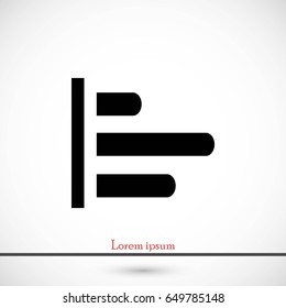 bar graph icon vector, flat design best vector icon