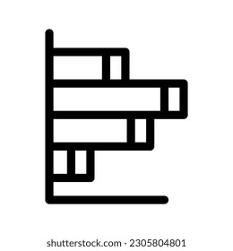 Bar Graph Icon Vector Symbol Design Illustration