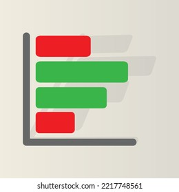 bar graph illustration , can be used for icons