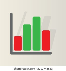 bar graph illustration , can be used for icons