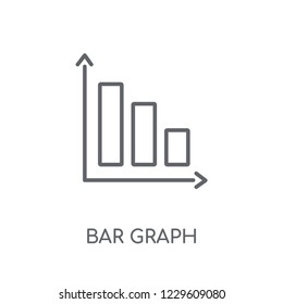 Bar Graph linear icon. Modern outline Bar Graph logo concept on white background from Productivity collection. Suitable for use on web apps, mobile apps and print media.