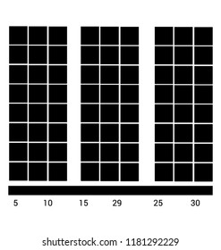 
A bar graph with relative frequency depicting histogram 
