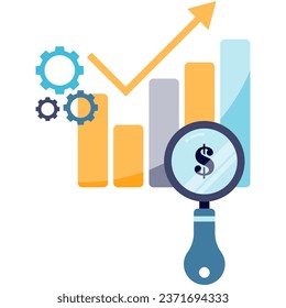 the bar graph rises, the business experiences profit growth	