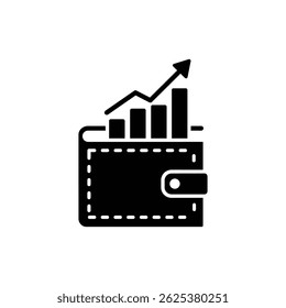 Bar Graph Rising from Wallet - Financial Growth and Personal Finance