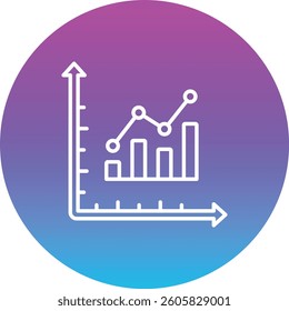 Bar Graph vector icon. Can be used for printing, mobile and web applications.