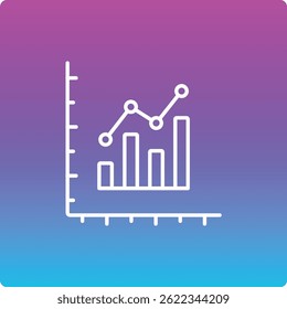 Bar Graph vector icon. Can be used for printing, mobile and web applications.