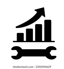 Bar graph Vector icon which can easily modify or edit  

