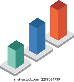 bar graph Vector illustration on a transparent background. Premium quality symbols. Flat icons for concept and graphic design.