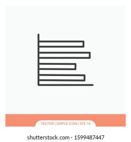 Bar graphic Icon Vector Illustration