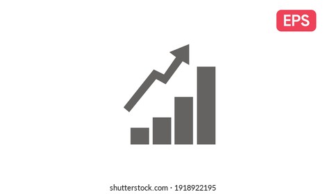 Bar graphic icon. Vector Isolated Illustration of a Bar graphic