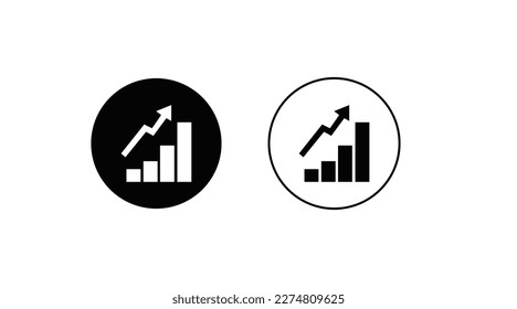 Bar graphic icon. Vector Isolated Illustration of a Bar graphic