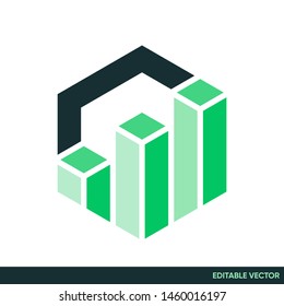 BAR GRAPHIC PRESENTATION ICON SYMBOL BUSSINESS