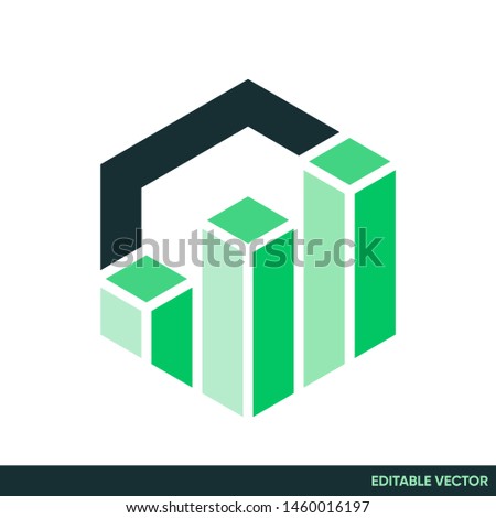 BAR GRAPHIC PRESENTATION ICON SYMBOL BUSSINESS