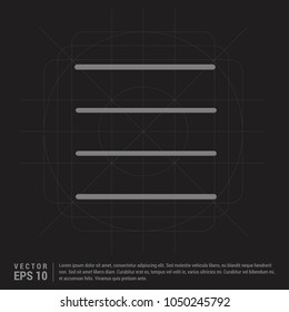 bar icon - Black Creative Background