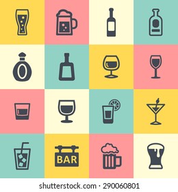 Bar icon collection
