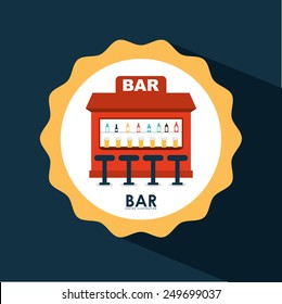 bar icon design, vector illustration eps10 graphic