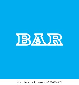 Bar icon illustration isolated vector sign symbol