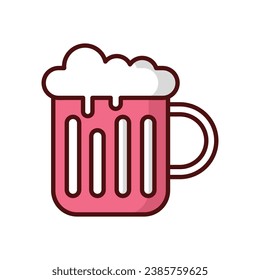 Bar icon isolate white background vector stock illustration.