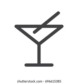 Bar icon on the white background. Vector illustration