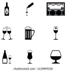 bar icon set