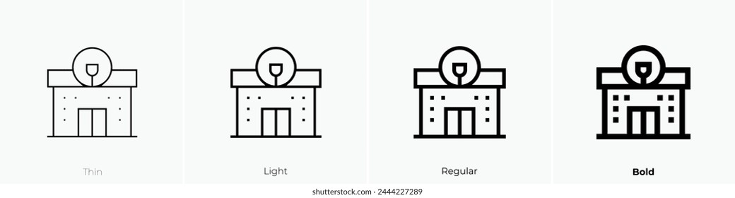 bar icon. Thin, Light Regular And Bold style design isolated on white background