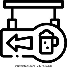 bar icon. Thin Linear Style Design Isolated On White Background