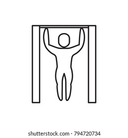 bar icon  tightening isolated vector sign symbol