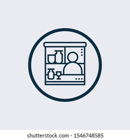 bar icon in two color design style. bar vector icon modern and trendy flat symbol for web site, mobile, app, logo, UI. bar colorful isolated icon on white background. 