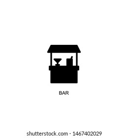 bar icon vector black design