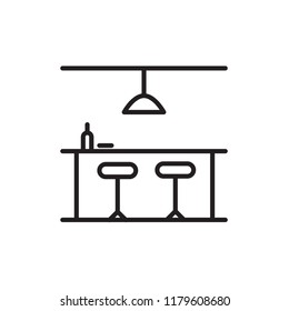 bar icon vector design line style