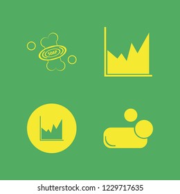 bar icon. bar vector icons set soap and graph