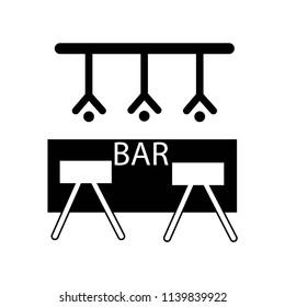 Bar icon vector icon. Simple element illustration. Bar symbol design. Can be used for web and mobile.