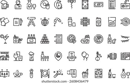 Bar icons High-Quality Vector Icons Collection with Editable Stroke. Ideal for Professional and Creative Projects
