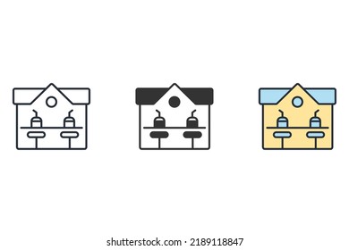 Bar icons  symbol vector elements for infographic web