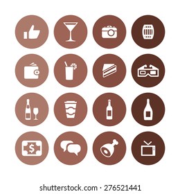 bar icons universal set for web and mobile 