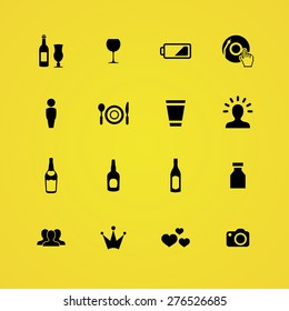 bar icons universal set for web and mobile
