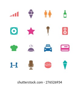 bar icons universal set for web and mobile