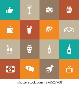 bar icons universal set for web and mobile
