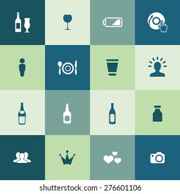 bar icons universal set for web and mobile