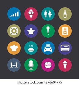 bar icons universal set for web and mobile
