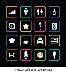 bar icons universal set for web and mobile
