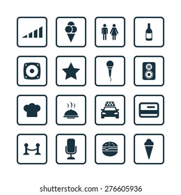 bar icons universal set for web and mobile

