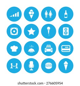bar icons universal set for web and mobile