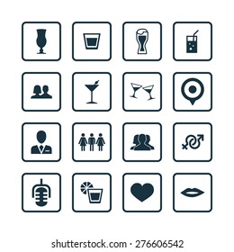 bar icons universal set for web and mobile
