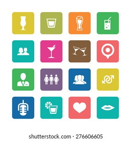 bar icons universal set for web and mobile
