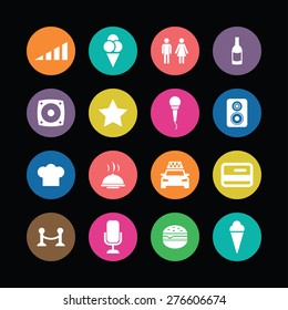 bar icons universal set for web and mobile
