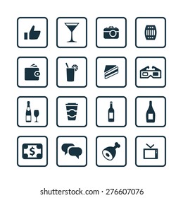 bar icons universal set for web and mobile 