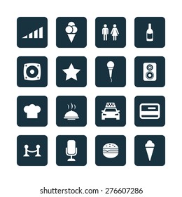 bar icons universal set for web and mobile 
