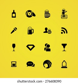 bar icons universal set for web and mobile 